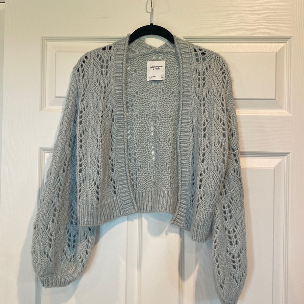 Abercrombie & Fitch crocheted knit cardigan